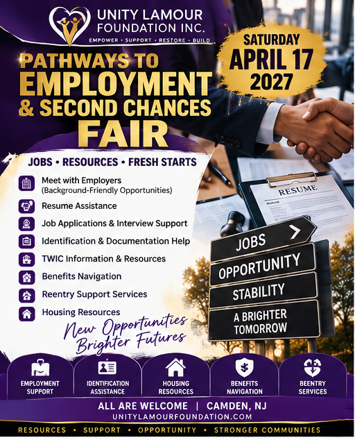Pathways to Employment and Second Chances Fair flyer