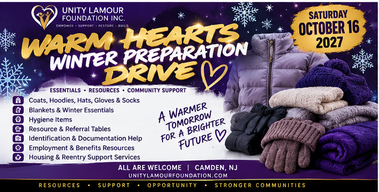 Warm Hearts Winter Preparation Drive flyer